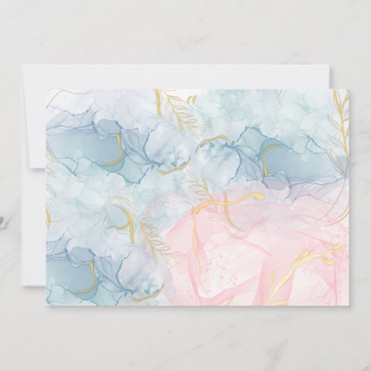 Onder de zee Meerminnen kinderverjaardag Kaart (Achterkant)