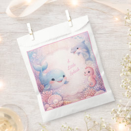 Onder De Zee Meisje Baby Shower Roze Oceaan Walvis Bedankzakje