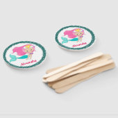 Onder de Zee Mermaid Party Personalized Handwaaier (Niet-gemonteerd)