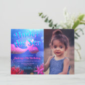 Onder de zee met fotolandschap kaart (Staand voorkant)