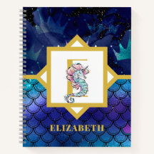 Onder de zee met zeepaardje eenhoorn voeg initiaal