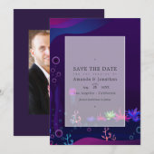 Onder de Zee Nautische Trouwfoto Save The Date (Voorkant / Achterkant)