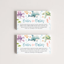 Onder de Zee Oceaan Baby Shower Boeken voor Baby