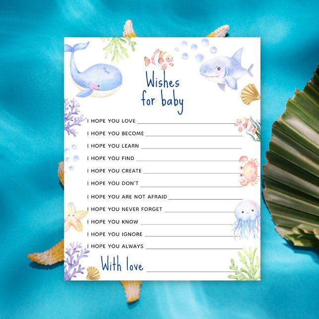 Onder de zee Oceaan dier Wensen voor baby (Creator heeft geüpload)
