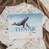 Onder De Zee Oceaan Walvis Vlakke Baby Shower Bedankkaart