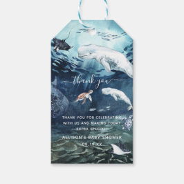 Onder de Zee | Ocean Baby Shower Bedankt Cadeaulabel