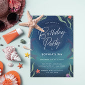 Onder de zee Ocean Kids Birthday Party Kaart