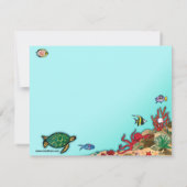 Onder de Zee- Ocean Life Note Card Notitiekaartje (Achterkant)