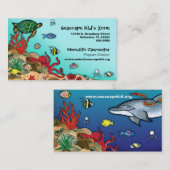 Onder de Zee-Ocean Life Profile Card Visitekaartje (Voorkant / Achterkant)