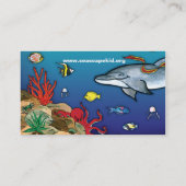 Onder de Zee-Ocean Life Profile Card Visitekaartje (Achterkant)
