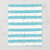 Onder de Zee Ocean Waterverf baby shower bingo g (Achterkant)