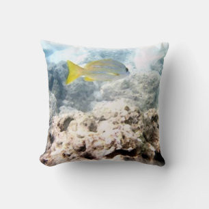 Onder de Zee (oceanblauw) Kussen