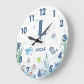 onder de zee oceandieren grote klok (Hoek)