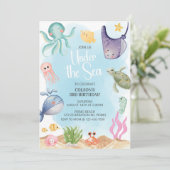 Onder de Zee, Oceandieren, Zeedieren Kaart (Staand voorkant)