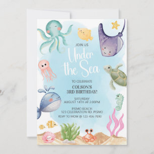 Onder de Zee, Oceandieren, Zeedieren Kaart