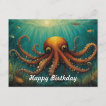 Onder De Zee Octopus Gefeliciteerd