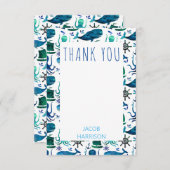 Onder de Zee Octopus Zeevaart Nautisch Dank Je Bedankkaart (Voorkant / Achterkant)