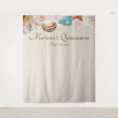 Onder de Zee Quinceanera Fotohokje Achtergrond Wandkleed (Voorkant)