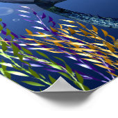 Onder de Zee Redkop Mermaid Print (Hoek)