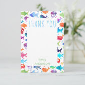 Onder De Zee Regenboog Vis Bedankt (Staand voorkant)