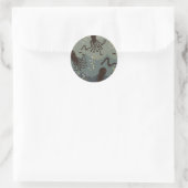 Onder De Zee Ronde Sticker (Tas)