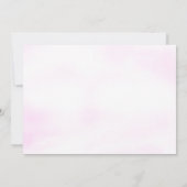 Onder de zee roze meisje eerste verjaardagsfeestje kaart (Achterkant)