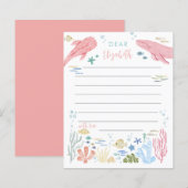 Onder De Zee Roze Oceandieren Tijdscapsule (Voorkant / Achterkant)