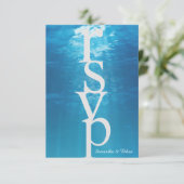 Onder de Zee RSVP Kaart (Staand voorkant)