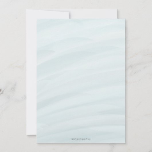 Onder de Zee Schattige Vis Neutrale Tweeling Baby Kaart (Achterkant)