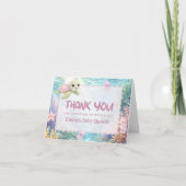 Onder de zee schildpad baby shower bedankkaart (Voorkant)