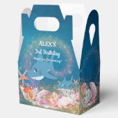 Onder de Zee Shark Birthday Party Bedankdoosjes (Geopend)