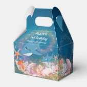 Onder de Zee Shark Birthday Party Bedankdoosjes (Voorkant Zijde)