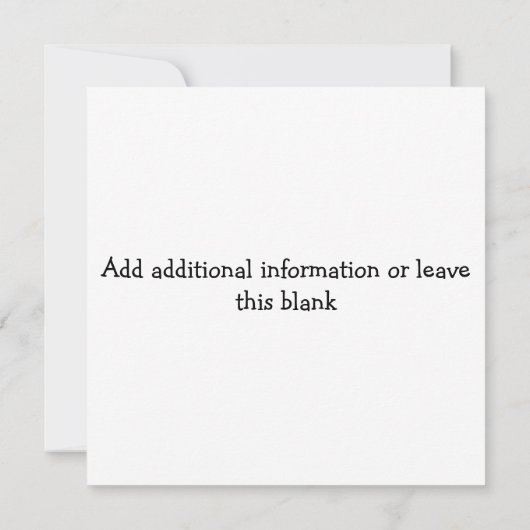 Onder de Zee Strand Multi purpose Uitnodiging (Achterkant)