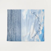 Onder de Zee Thema Trouwen Wandkleed (Voorkant (horizontaal))