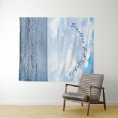 Onder de Zee Thema Trouwen Wandkleed (In Situ (horizontaal))