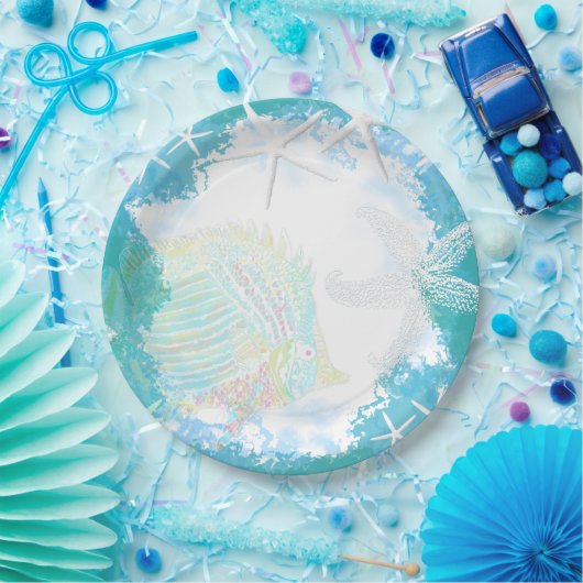 Onder de zee Tropisch thema Papieren Bordje (Feest)