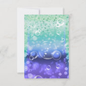 Onder de Zee Tropische Oceaan Sparkle Party Table Kaart (Achterkant)