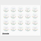 Onder de Zee Verjaardag Bedankt Ronde Sticker (Vel)