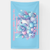 Onder de Zee Verjaardagsbanner Bewerkbaar Spandoek (Verticaal)