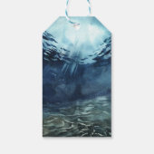 Onder de Zee | Verjaardagsfeest Dank Je Ocean Cadeaulabel (Achterkant)