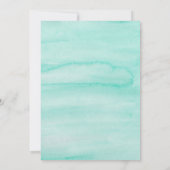 Onder de Zee verjaardagsfeestuitnodiging Kaart (Achterkant)