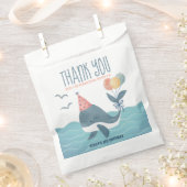 Onder de Zee walvis Birthday Dank u wel Bedankzakje (Geknipt)