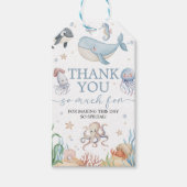 Onder de Zee Walvis Favoriet Labels Cadeaulabel (Voorkant)
