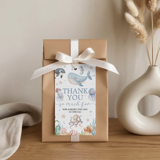 Onder de Zee Walvis Favoriet Labels Cadeaulabel