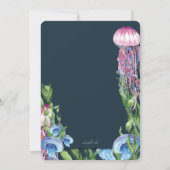 Onder de Zee Waterverf Bat Mitzvah Kaart (Achterkant)