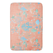 Onder de Zee Waterverf Coral Pink Badmat (Voorkant Verticaal)