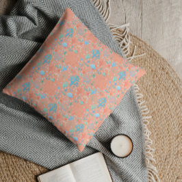 Onder de Zee Waterverf Coral Pink Kussen