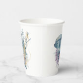 Onder de Zee Waterverf Dolphin Ocean Marine Life Papieren Bekers (Rechts)