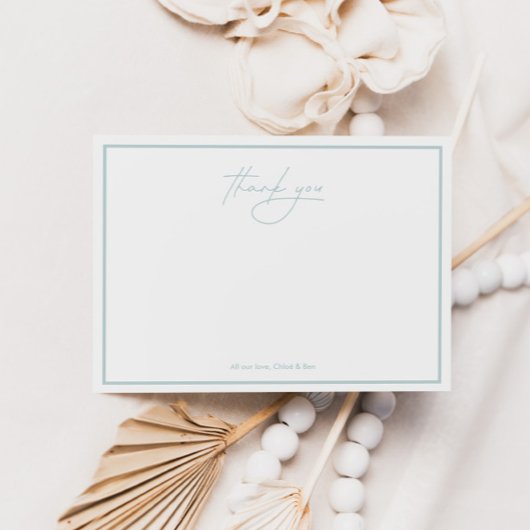 Onder de Zee Waterverf Nautical Flat Bedankkaart