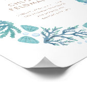 Onder de Zee Waterverf Nautical Small Poster (Hoek)